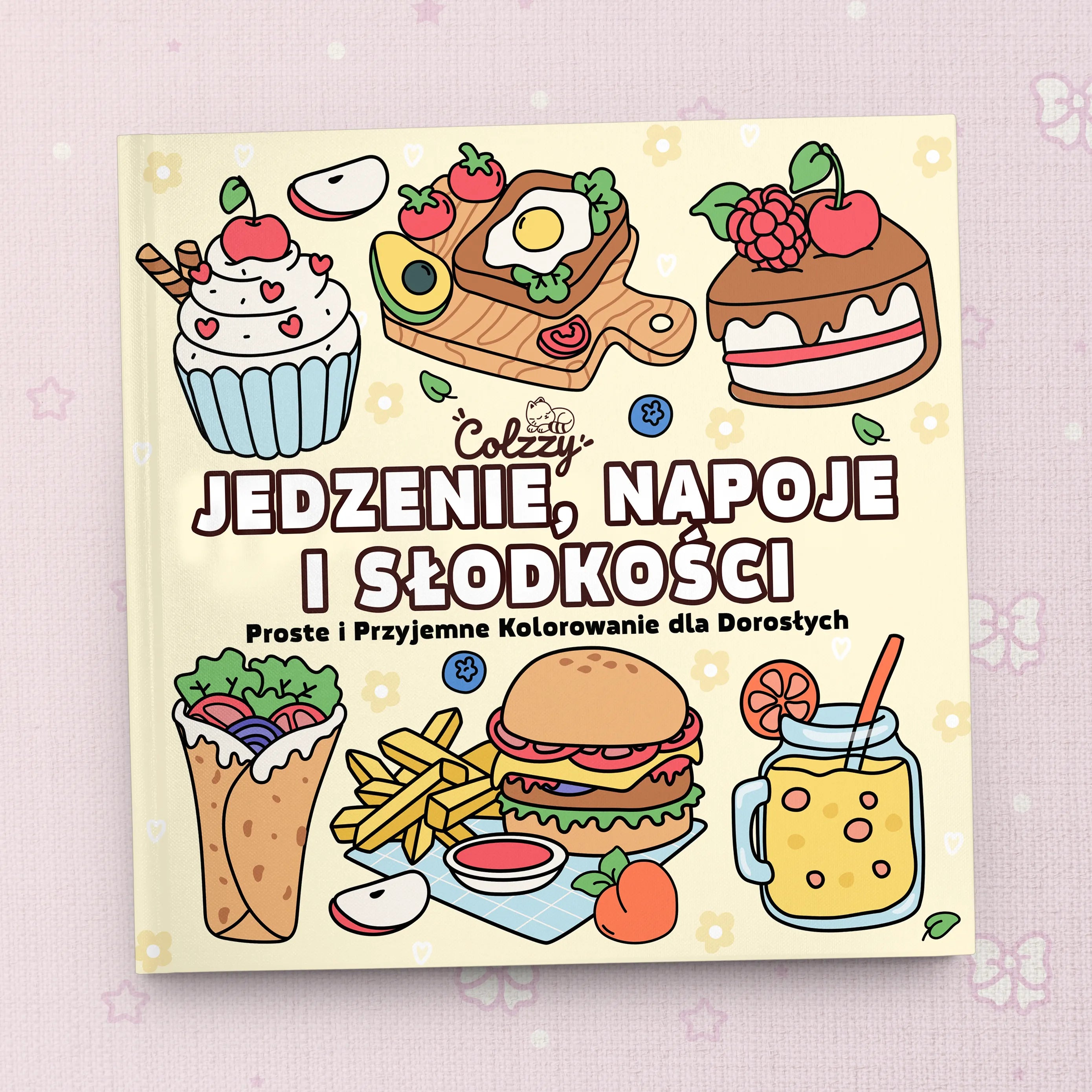 Kolorowanka „Jedzenie, napoje i słodkości”