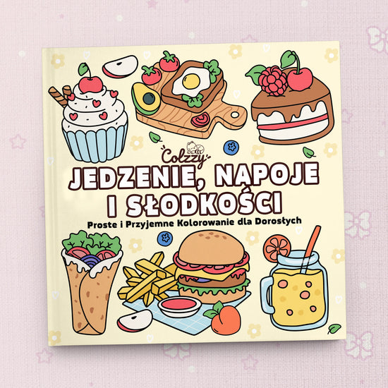 Kolorowanka „Jedzenie, napoje i słodkości”