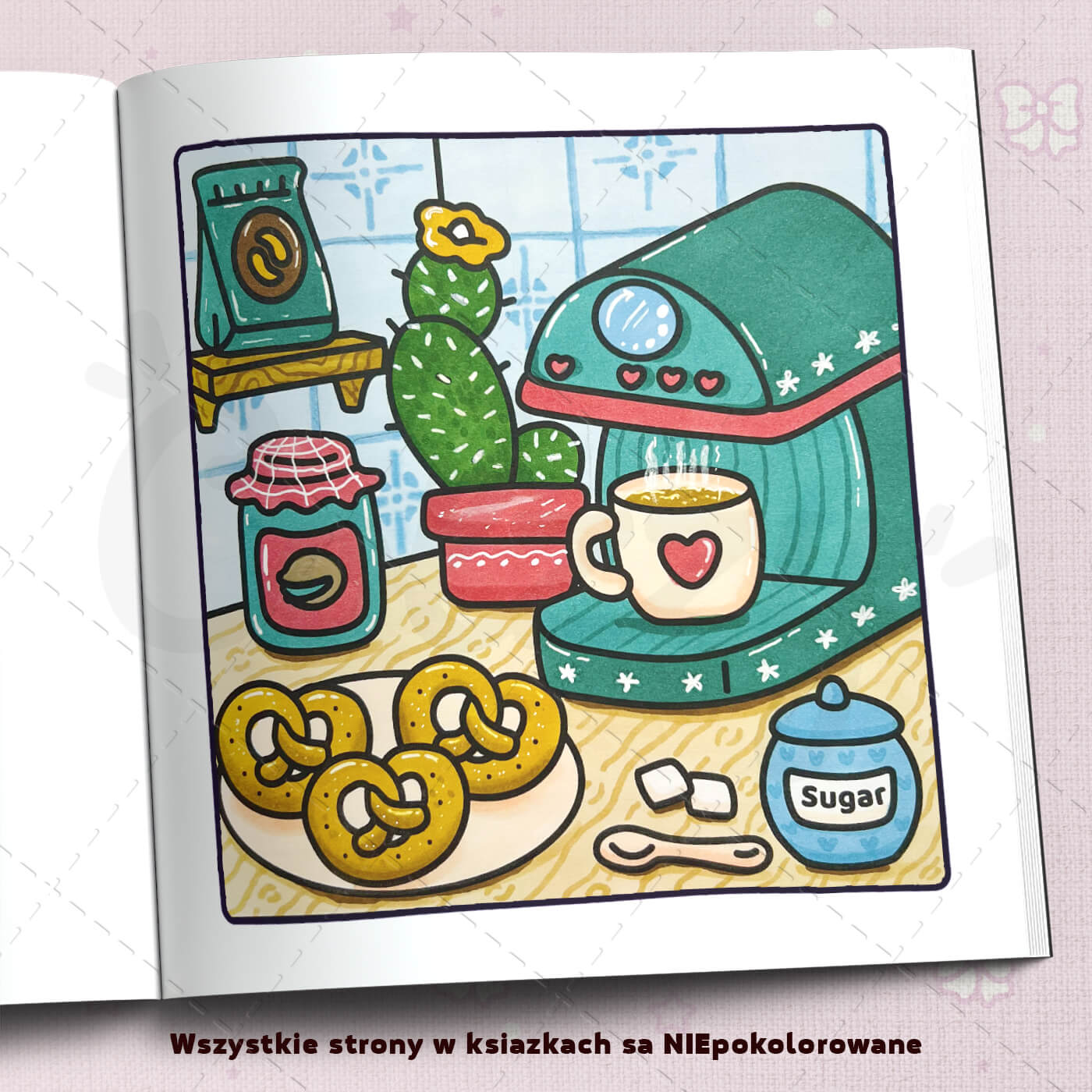 Kolorowanka „Jedzenie, napoje i słodkości”